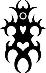 Vertical Borneo Ornament #2