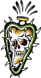Sacred heart with thorns