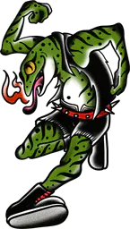 Punk frog