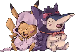 Pikachu and Cyndaquil