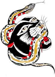 Panther and Snake