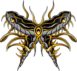 Twin snakes ornament