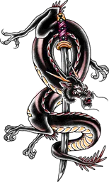 Dragon and sword