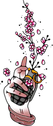Cherry blossom grenade