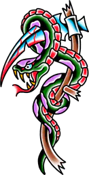 Snake on Bloody Scythe