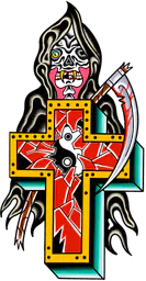 Grim Reaper and Yin Yang Cross