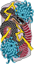 Hebi, kiku, kaminari
