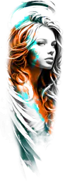 Angelic Woman Calf Sleeve