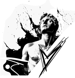 Greek Statue with Abstract Elements