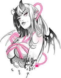 Succubus bondage girl