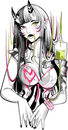 Cyber demon girl