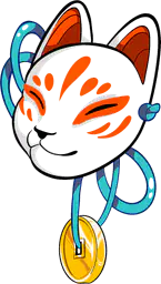 Kawaii kitsune mask