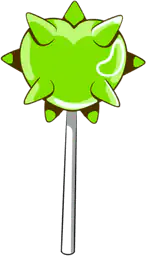 Morningstar heart lolipop