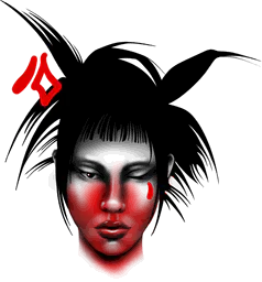 Abstract red face #1