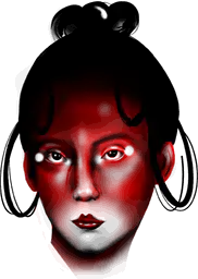 Abstract red face #2