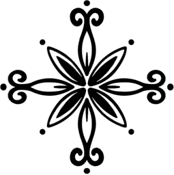 Diamond flower ornament #2