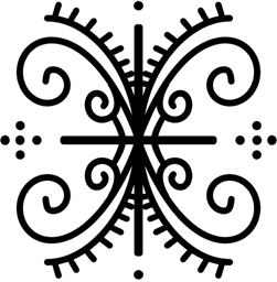 Swirling Ironwork Cross