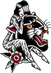 Panther And Woman