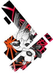 Abstract Bird And Flower
