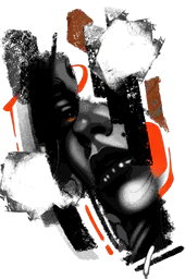 Abstract Painted Face
