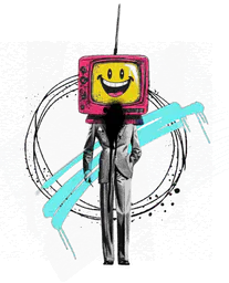 TV Head Smiley Face