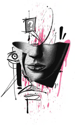 Abstract Face Collage