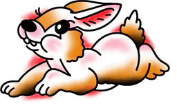 Cute Cartoon Female Bunny