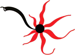 Abstract Red Tentacles