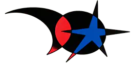 Moon and Star in Negative Space