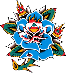 Blue Rose with Hoju