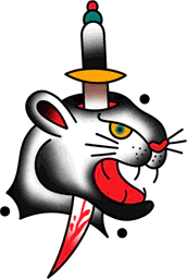 Panther Head and Bloody Dagger
