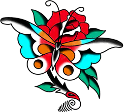 Butterfly and Rose