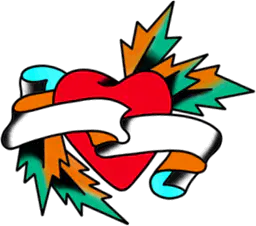 Classic Heart and Banner