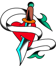 Heart, Dagger and Banner