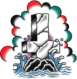 Rock of Ages with Reversed Cross