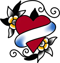 Classic Heart and Banner