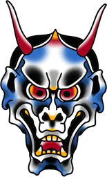 Blue Hannya Mask