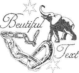 "Beautiful text"