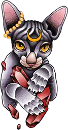 Sphynx Cat Crystals