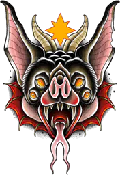 Bat Head Portrait