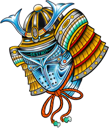 "DESTROY" Samurai Helmet
