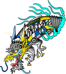 Athens Blue Bus Dragon