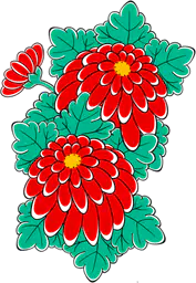 Red Chrysanthemums