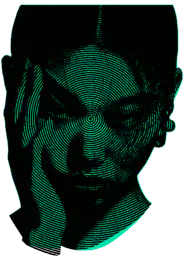 Abstract woman portrait