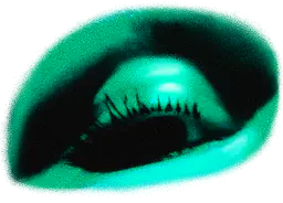 Green tinted eye