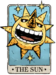 Soul Eater Sun Tarot Card