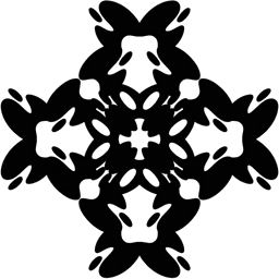 Bold diamond flower ornament #1