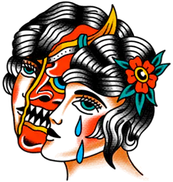 Crying hannya lady