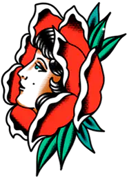 Rose lady head