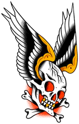 Flying skull